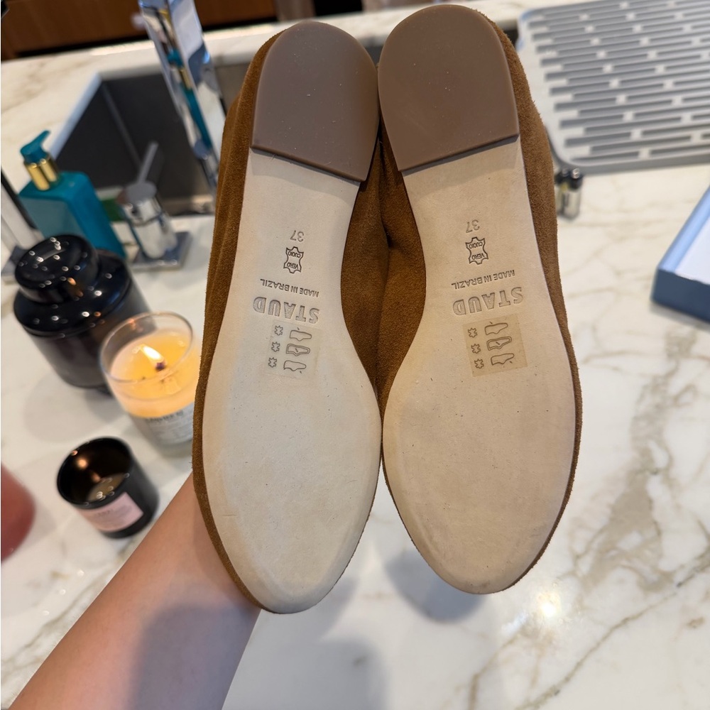 Staud Alba Ballet Flats in Brown Suede NWB- Women - Picture 4 of 5